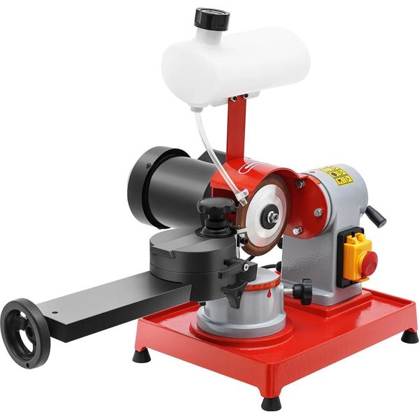 Smerigliatrice Per Lame Di Sega - Affilatrice Per Lame Di Sega Circolare - 370 W - 2850 Giri/Min - Angolo Regolabile - Per La Lavorazione Del Legno - Rosso-image