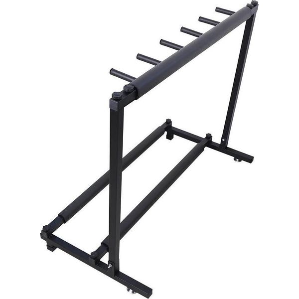 Supporto Per Chitarra - Supporto Da Pavimento - 5 Posizioni - Per Chitarra Acustica, Acustica Ed Elettrica - Con Cuscinetto In Gomma - Non Pieghevole - Nero-image