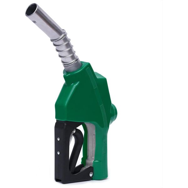 Ugello Automatico Per Carburante - Ugello Per Serbatoio - Regolabile In 3 Fasi - Max. 120 L/Min - Filettatura Di Ingresso 1 Pollice (2,54 Cm) - Uscita Ø 3 Cm - Alluminio/Plastica - 1,25 Kg-image