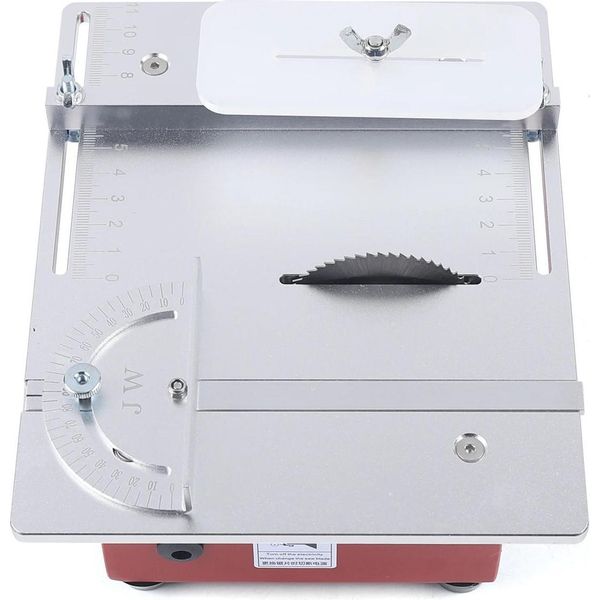 Mini Sega Circolare Da Banco - Sega Di Precisione - 4600 Giri/Min - 220 V Dc - 20×16×8 Cm - Spina Ue - Argento-image