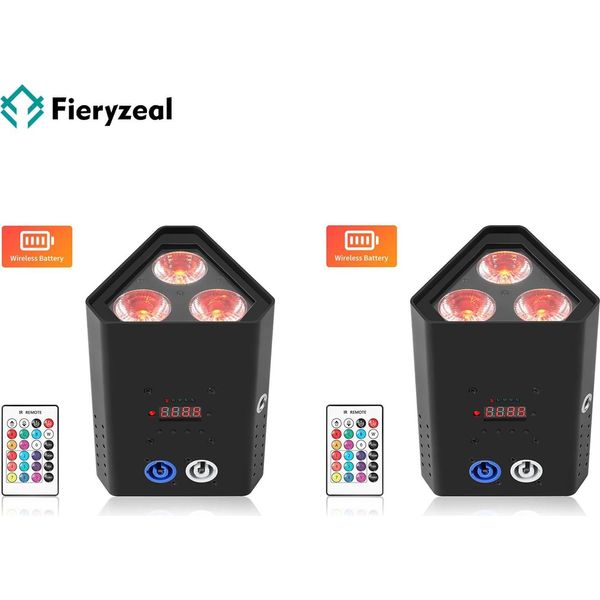 Faretto Par Led - 6In1 Par Light - 3X10W Rgbwa+Uv - Dmx 6/8/10CH - 90-240V, Spina Ue - Per Dj E Palcoscenico-image