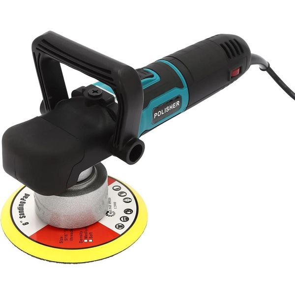 Levigatrice Rotorbitale - Lucidatrice - Potenza 850 W - Regolazione Velocità 6 Passi - Corsa 8 Mm - Disco 15 Cm - Velocità 2000-4500 Giri/Min - Spina Ue 220-240 V-image
