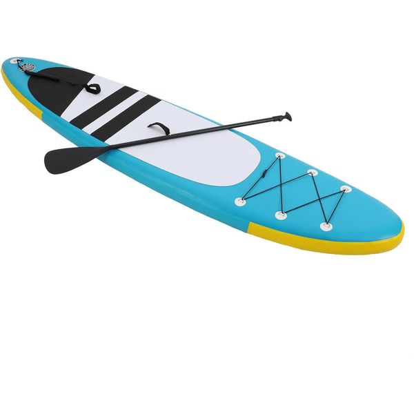 Tavola Da Sup Gonfiabile - Set Completo - Dimensioni 305×76×10 Cm - Ponte Antiscivolo - Portata 150 Kg - Pressione 12-15 Psi - Accessori: Pompa, Pagaia E Pinna - Rosso-image