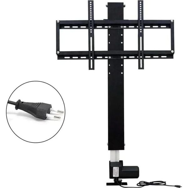 Sollevatore Tv Motorizzato, Sistema Elettrico Per Televisori Da 26-57", Telecomando, Altezza Di Sollevamento 900 Mm, Max. 80 Kg, Nero"-image