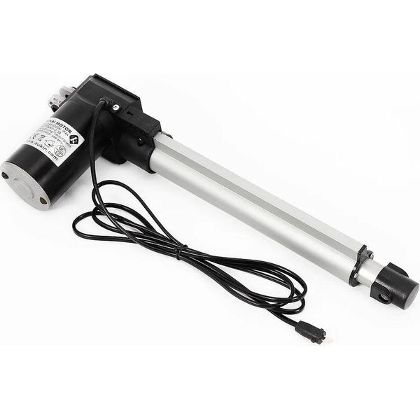 Attuatore Lineare Elettrico - Dc 24V - Spinta 600 Kg (6000 N) - Corsa 230 Mm - Velocità 5 Mm/S - IP44 - Motore Di Ricambio Per Poltrona Reclinabile-image