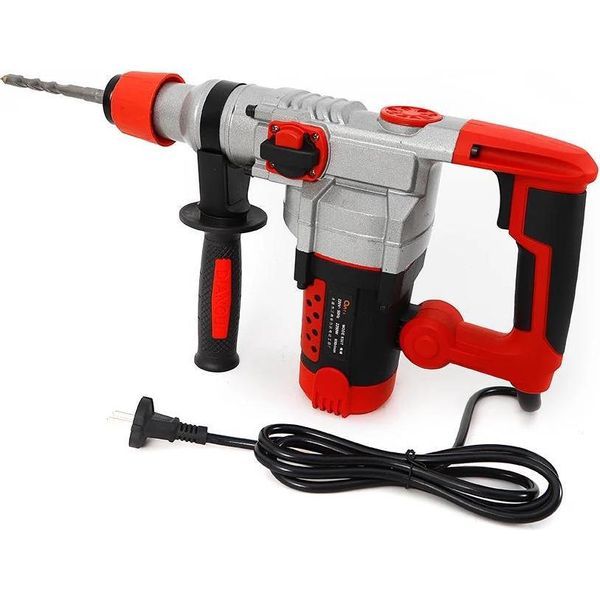 Martello Perforatore E Demolitore Elettrico, 2200 W 220 V, Per Calcestruzzo, Incl. Scalpello, Rosso-image
