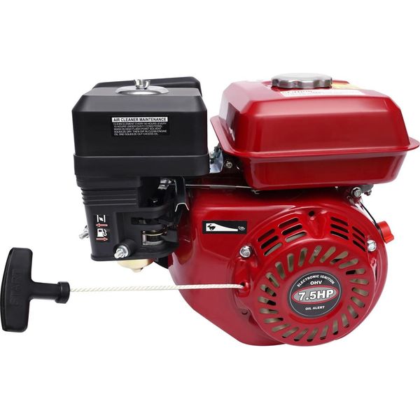 212 Ccm Motore A Benzina A 4 Tempi, 1 Cilindro, 7,5 Cv (4000 W) 3600 Giri/Min, Avviamento A Strappo, Albero Motore Ø20 Mm, Nero-image