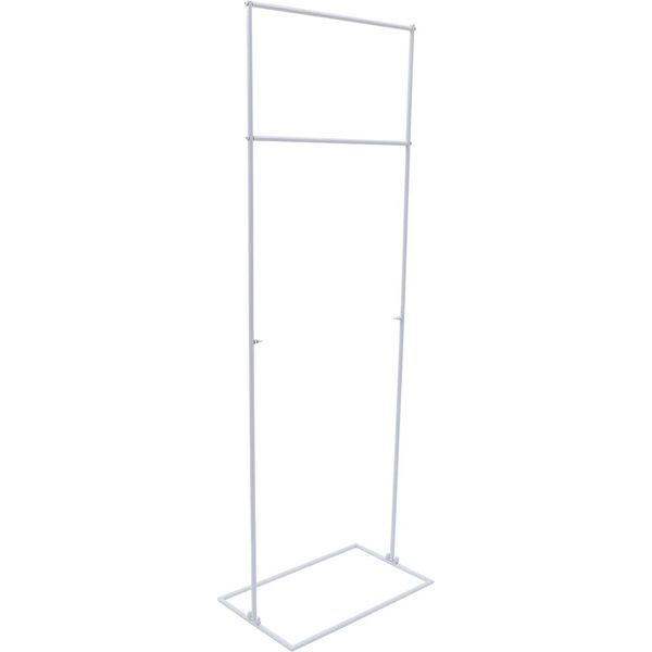 Arco Nuziale Rettangolare In Metallo, Fondale/Quadro In Palloncino, 5 Piedi (155 Cm), Bianco, Misura L-image