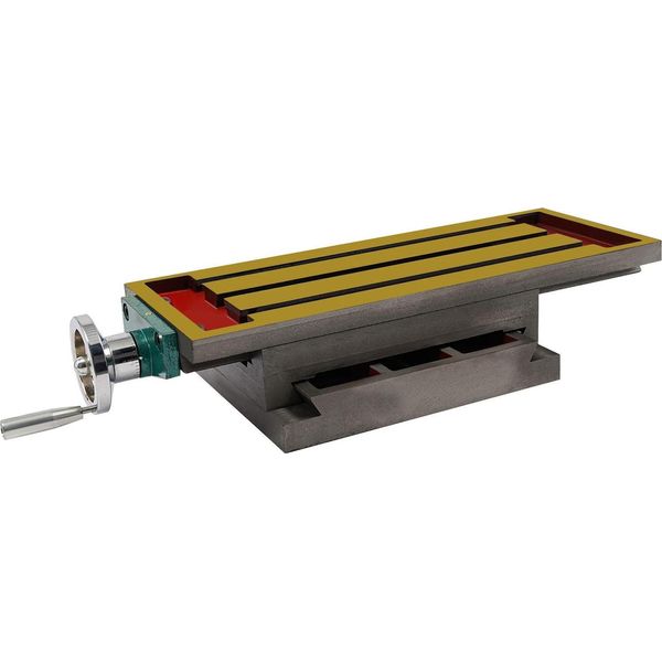Tavola Per Fresatrici - Tavola Trasversale Xy - Ghisa - Corsa X 27 Cm - Corsa Y 12,5 Cm - Dimensioni 57×36×10 Cm - Per Fresatrici-image