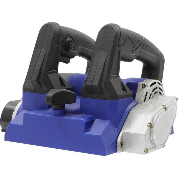 Pialla Elettrica - Pialla Manuale 1300 W - Profondità Di Taglio Regolabile - Resistente Alla Corrosione - Portatile - Con Cavo - Blu-image