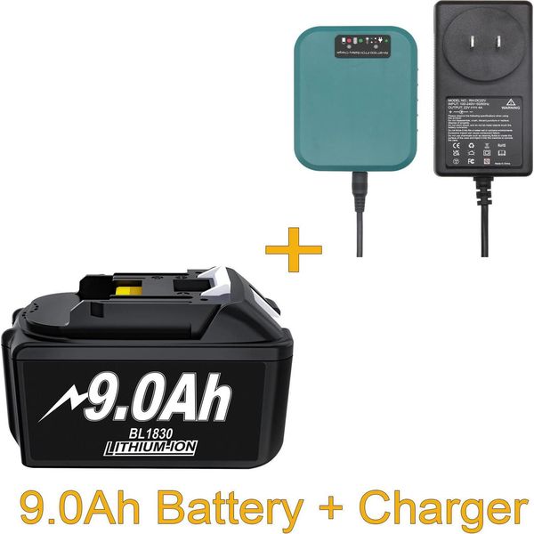 Per Makita, Batteria Di Ricambio 18V Li-Ion, Blu Cielo, Compatibile Con BL1830/BL1840/BL1860/BL1890-image