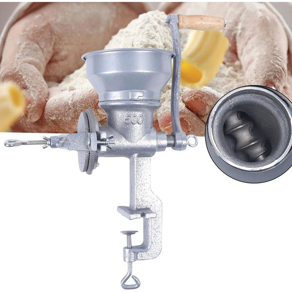 Mulino Per Mais Con Tramoggia Alta, Mulino Manuale Per Cereali, In Ghisa Per Uso Domestico, Per Mais, Riso E Soia-image