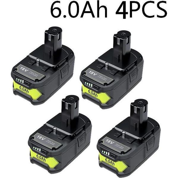 Ryobi 18V One+, Adattatore Per Batteria, 6A Li-Ion, Bianco, Compatibile Con P107 P108 RB18L50 RB18L20-image