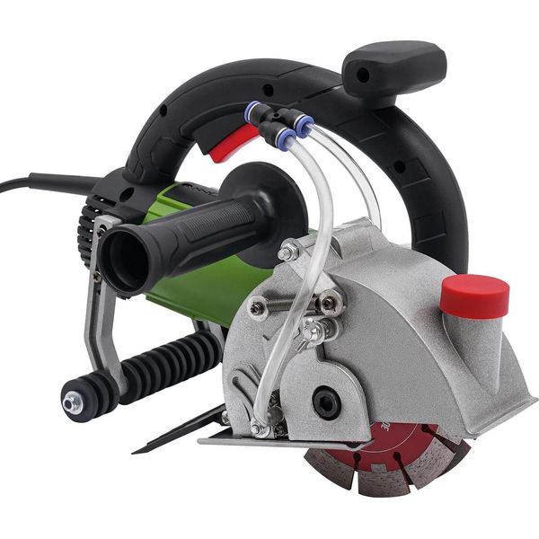 Taglierina Elettrica Per Muri, Tagliasfalto Per Calcestruzzo/Mattone, 1800 W, 7000 Giri/Min, Spina Ue, Verde Scuro, Con Lame Circolari-image