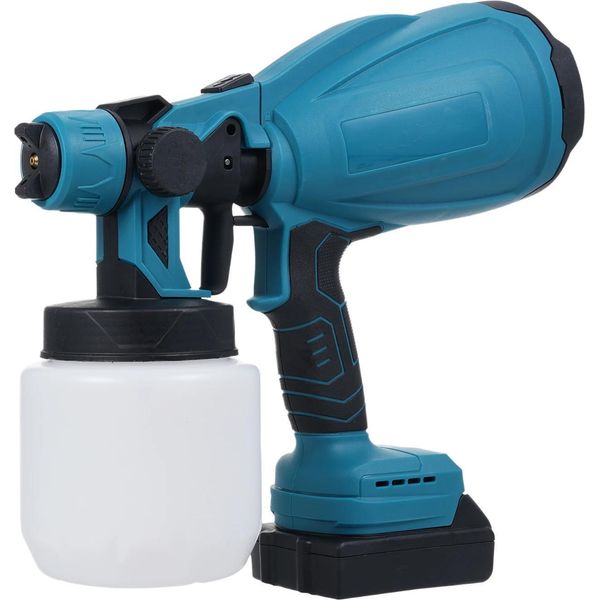 Spruzzatore - Pistola A Spruzzo Ad Alta Pressione - 210 W - 3 Tipi Di Spruzzo - Serbatoio Da 800 Ml - 38.000 Giri/Min - Spina Ue - - Blu-image