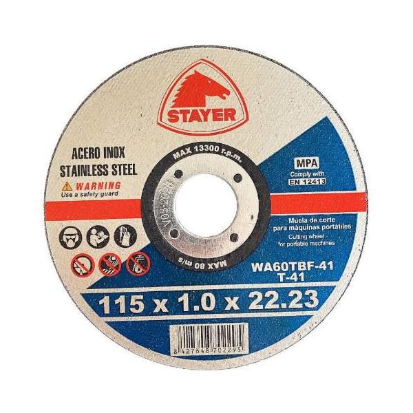 Disco Da Taglio Stayer Inox Standard Ø 115 Mm Extra Fine 10 Pezzi-image