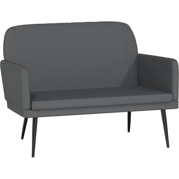 Syfax™ Panca Grigia 107X80X81 Cm In Pelle Finta-image