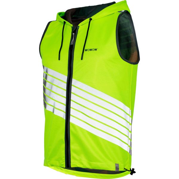Wowow Threesixty, Gilet, Uomo, Adulto, 3 Tasche, Cerniera, Bianco, Giallo-image