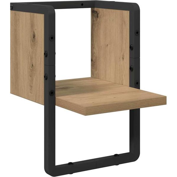 Syfax™ Scaffale Da Parete Rovere Artigianale 20 X 25 X 30 Cm-image