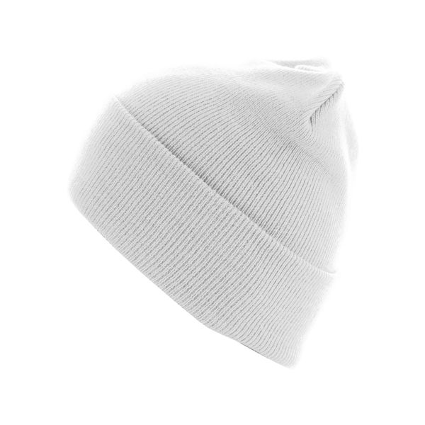 Cappello Invernale Da Uomo Urban Classics Beanie Basic Flap Long Version Bianco - Uni-image