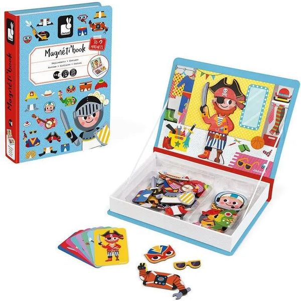 Janod Magnetibook Puzzle Magneti Giocattolo Puzzle Per Bambini Puzzle Magnetico Ragazzo-image