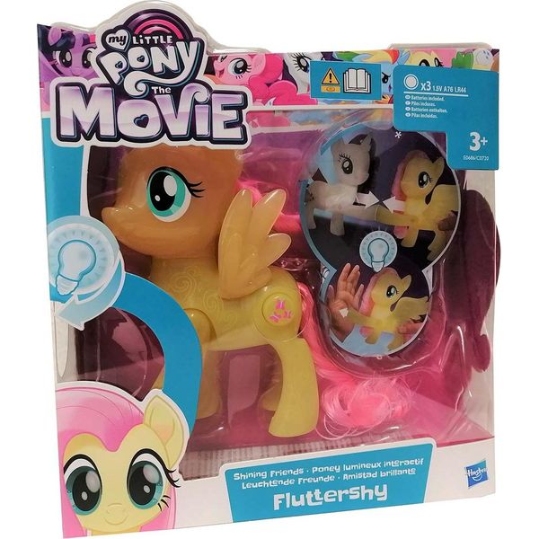 Hasbro E0686 My Little Pony The Movie Shining Friends Figura Pony Fluttershy Giallo 15 Cm-image