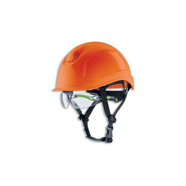 Casco Di Sicurezza Uvex Pheos S-KR Ies 9772237 Arancione Con Prese D'aria-image
