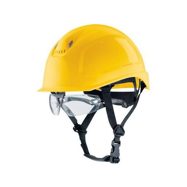 Casco Di Sicurezza Uvex Pheos S-KR Ies 9772144 Giallo Con Prese D'aria-image