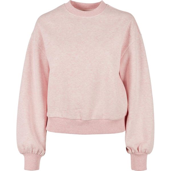 Urban Classics - Donna - Girocollo Oversize In Colore Melange Rosa Melange - Xs-image