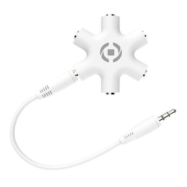 Celly MIX5LINEIN35WH Splitter Audio Bianco-image