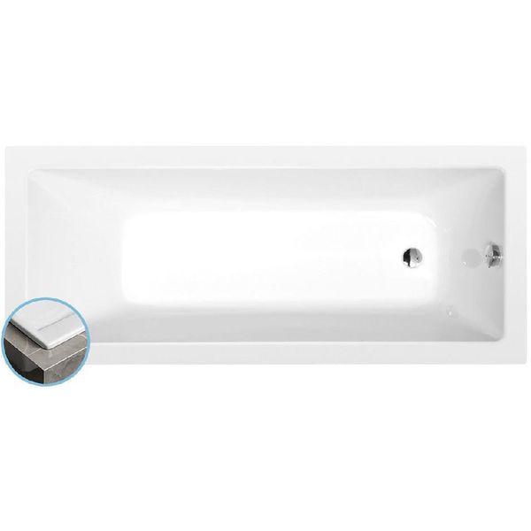 Vasche Da Bagno Polysan - Vasca Da Bagno 1600X700X390 Mm, Bianco 71707S-image