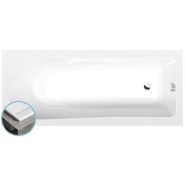 Vasche Da Bagno Polysan - Vasca Da Bagno 1600X700X470 Mm, Bianco 86111S-image