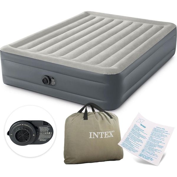Materasso Gonfiabile Grande 203X152 Cm Con Pompa Incorporata Intex 64126-image