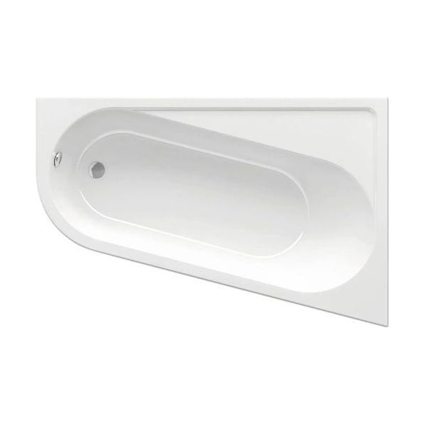 Vasca Da Bagno Angolare Ravak Chrome 170X105 R Bianco Neve CA41000000-image