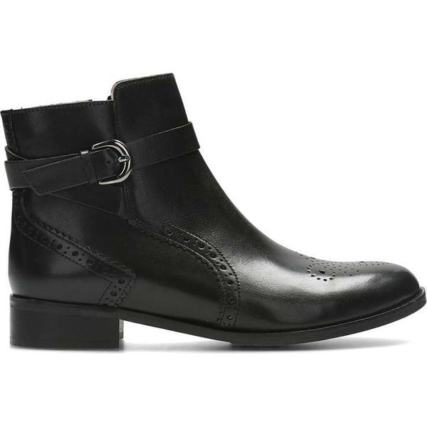 Stivali Da Donna In Pelle Nera Con Cerniera Clarks Netley Olivia 35,5-image