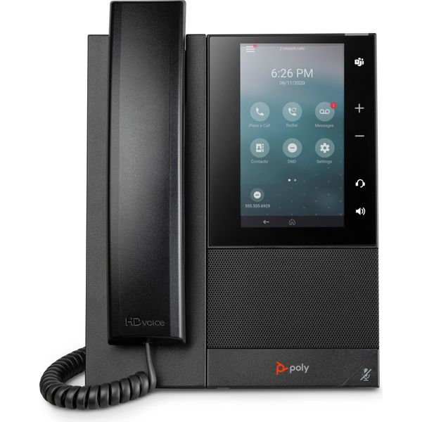 Telefono Multimediale Aziendale Poly Ccx 500 Con Open Sip E Poe, Telefono Ip, Nero, Cornetta Con Cavo, 24 Linee, Lcd, 12,7 Cm (5")"-image