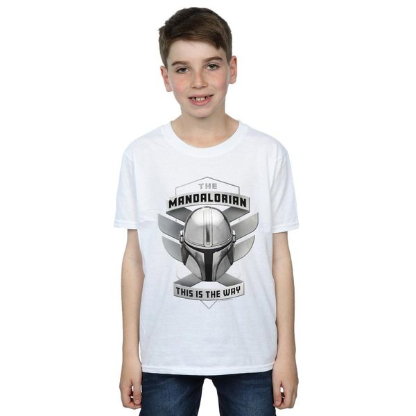Star Wars - Maglietta "The Mandalorian This Is The Way"" Per Ragazzi BI37193 (116) (Bianco)"-image