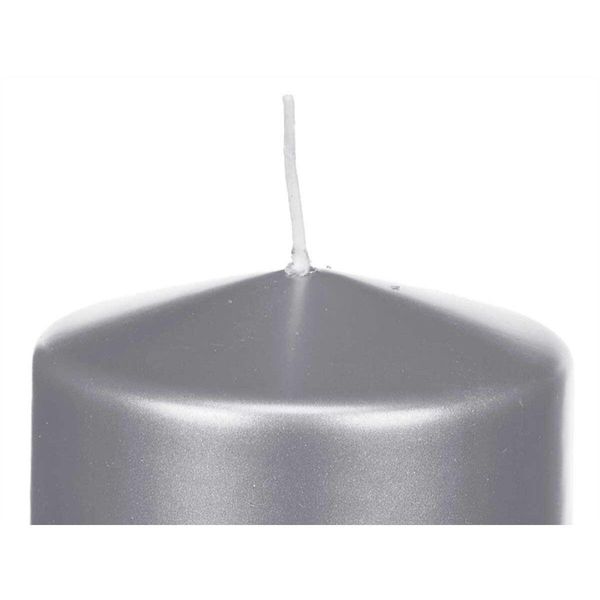 Candela Color Argento 9 X 10 X 9 Cm (12 Pezzi)-image