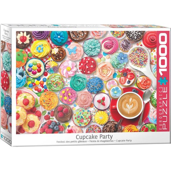 Puzzle Da 1000 Pezzi - Puzzle - Deliziosi Cupcake In Colori Vivaci + Cornice In Alluminio Per Puzzle Da 1000 Pezzi-image