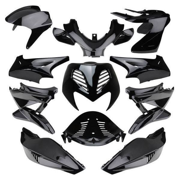 Kit Carenatura (11 Pezzi) Nero Per Yamaha Aerox 50 Mbk Nitro-image
