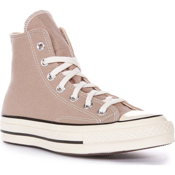 Converse Chuck 70 Vintage Canvas Hi Lac Trainers In Stone - 9 Uk - 42.5 Eu - 9M/11F Us / Stone-image