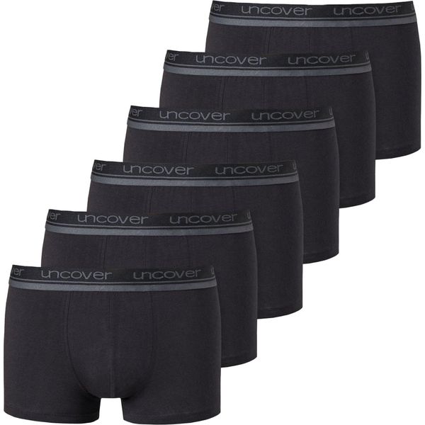 Uncover By Schiesser Pantaloncini Da Uomo 6 Pack - Serie "Uncover"", Mutande Nero S"-image