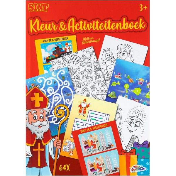 Grafix Sinterklaas Libro Da Colorare E Attività A4-image