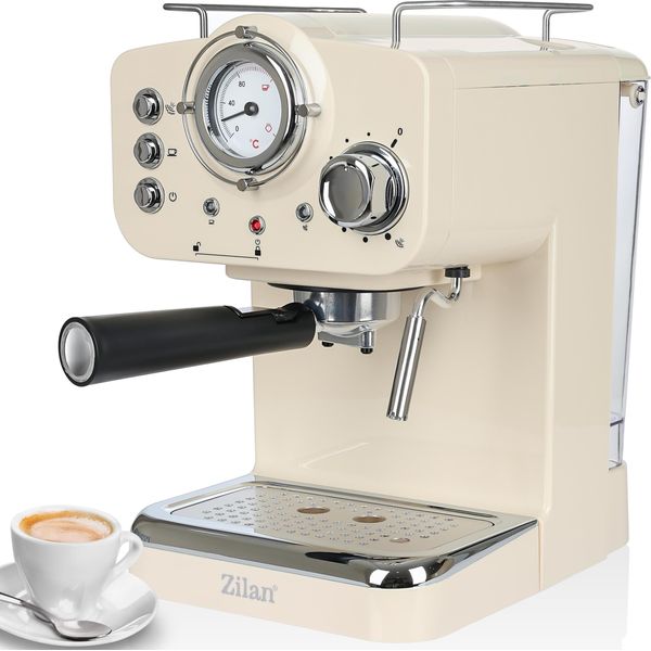 Zilan Macchina Per Espresso Con Montalatte Macchina Per Cappuccino Macchina Per Caffè Portafiltro Macchina Per Caffè 15 Bar Macchina Per Espresso Macchina Per Cappuccino Macchina Per Caffè-image