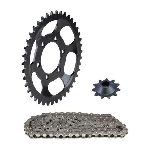 Set Di Catene 3 Pezzi Nero 11/43 Denti Per ZüNdapp Super Combinette Tipo 510-101 / Super Combinette Tipo 517-10L0-image