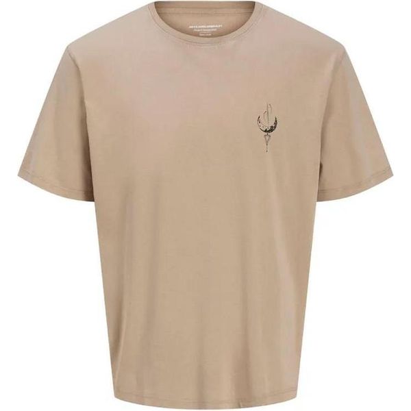 Jack & Jones Bradley Knowledge Kurzarm T-Shirt Beige S Herren Beige S-image