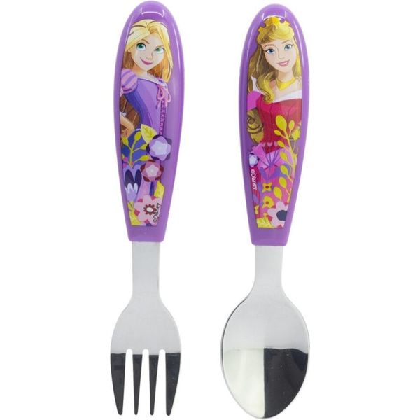 Set Di Posate Ergo In Metallo Disney Princess Cuore Coraggioso, 2 Pezzi-image