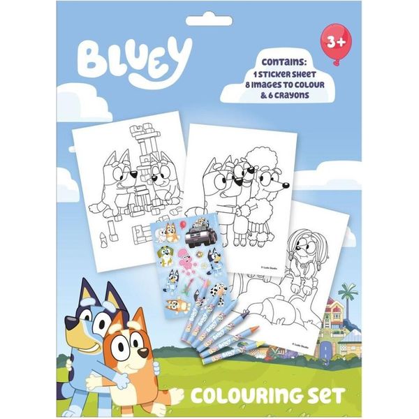 Set Da Colorare Bluey Life Per Bambini Creativi-image