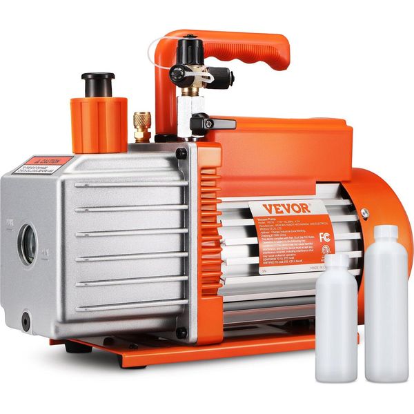 Pompa Per Vuoto Da 5 Cfm Impianto Di Condizionamento Pompa Per Vuoto A 2 Stadi A Palette Hvac-image