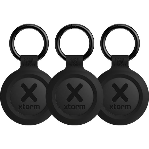 Xtorm Traveltag - Trova Chiavi E Bagagli - Compatibile Con Apple Find My E Android - Tracker Bluetooth - Impermeabile IP64 - Nero - 3 Pezzi-image